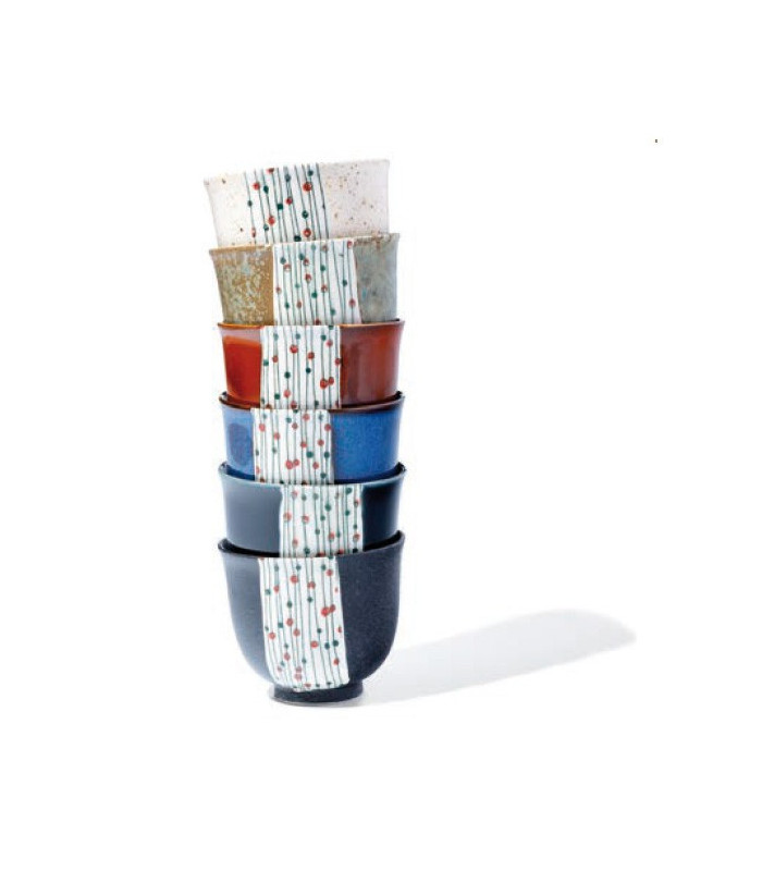 Coffret 6 tasses en porcelaine du Japon Coffret 6 tasses en porcelaine du Japon