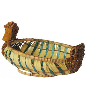 Petit panier canard liseré vert
