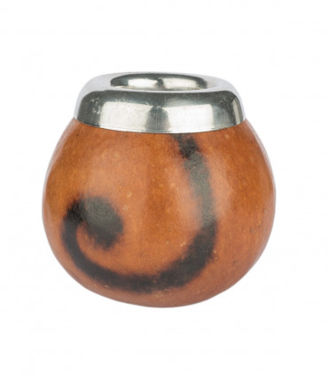 Calebasse à maté bicolore