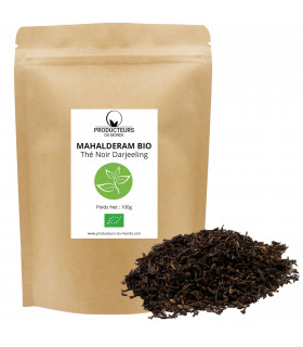 Thé noir bio Darjeeling Mahalderam FTGFOP1