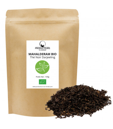 Thé noir bio Darjeeling Mahalderam FTGFOP1