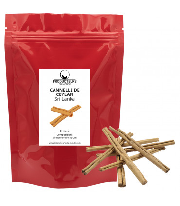 Cannelle de Ceylan entière en bâtons