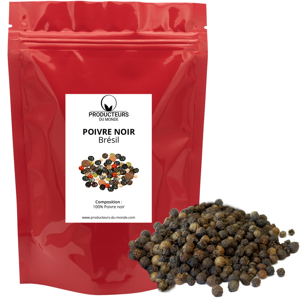 Poivre Mélange 5 baies Bio - épices en grains entiers - 200g ou kg